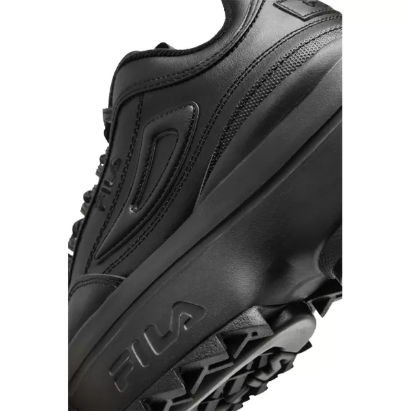 Fila Womens Disruptor Ii Premium Comfortable SneakersBlackBlackBlack