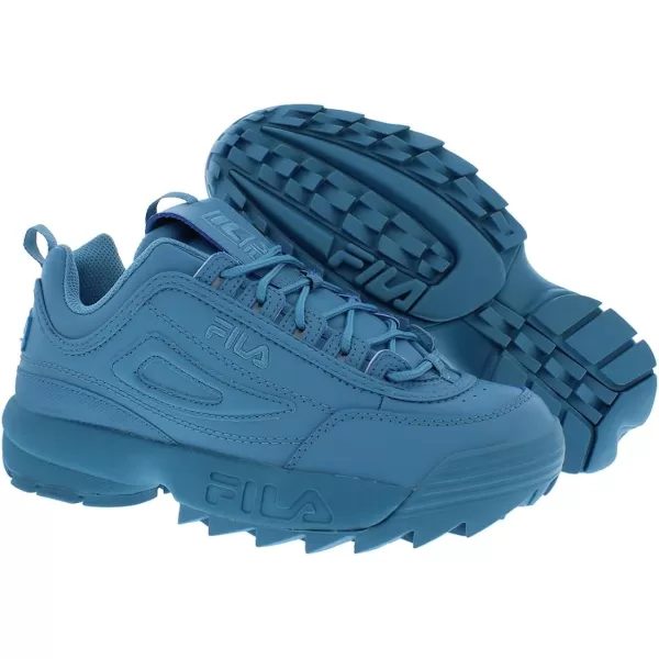 Fila Womens Disruptor Ii Premium Comfortable SneakersBlue