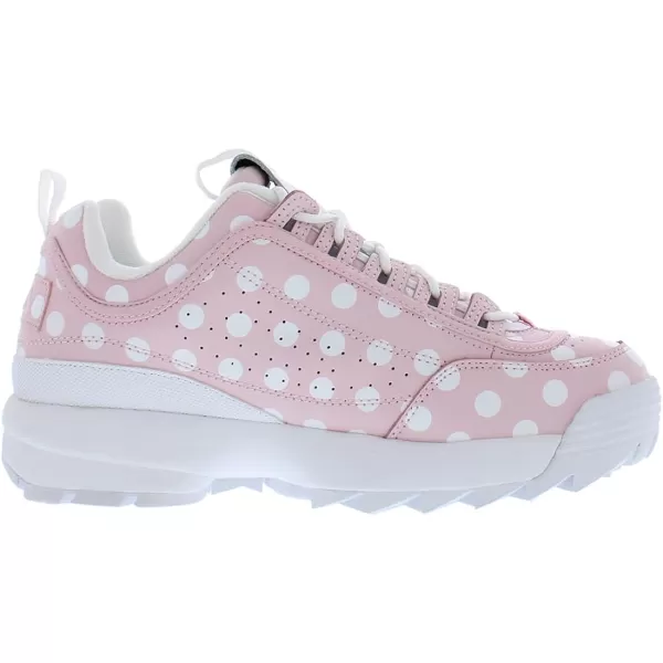 Fila Womens Disruptor Ii Premium Comfortable SneakersChalk PinkWhite