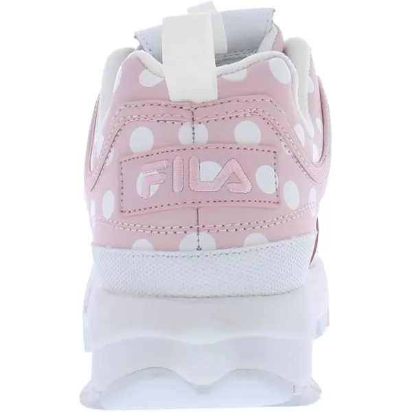 Fila Womens Disruptor Ii Premium Comfortable SneakersChalk PinkWhite