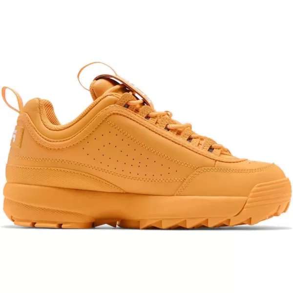 Fila Womens Disruptor Ii Premium Comfortable SneakersMarigoldWhiteMarigold