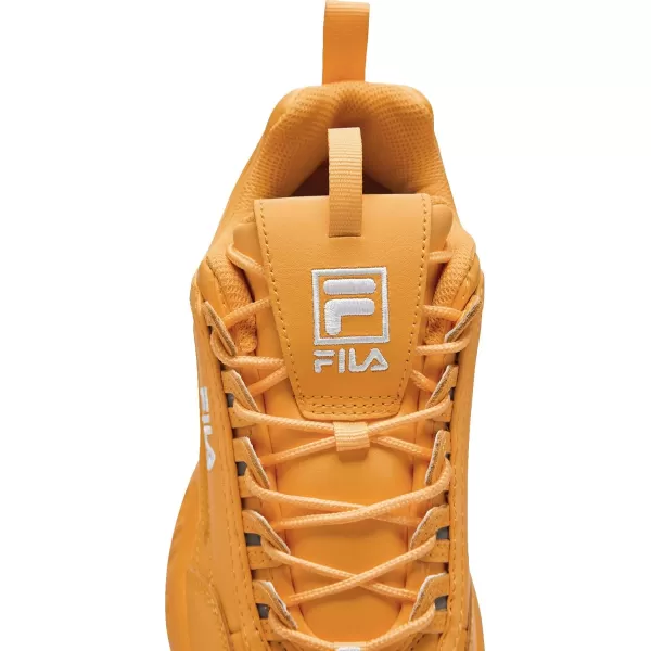 Fila Womens Disruptor Ii Premium Comfortable SneakersMarigoldWhiteMarigold