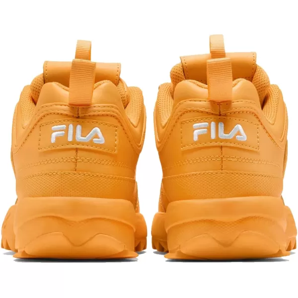 Fila Womens Disruptor Ii Premium Comfortable SneakersMarigoldWhiteMarigold