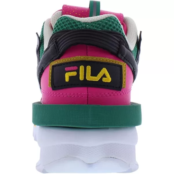 Fila Womens Disruptor Ii Premium Comfortable SneakersPinkgoldgardenia