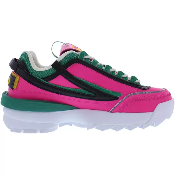 Fila Womens Disruptor Ii Premium Comfortable SneakersPinkgoldgardenia