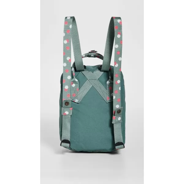 Fjallraven Womens Mini Kanken Backpack Frost GreenConfetti One SizeOne Size Frost GreenConfetti