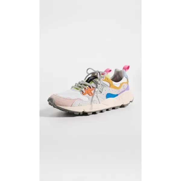 Flower Mountain Womens Yamano 3 SneakersWhitepink