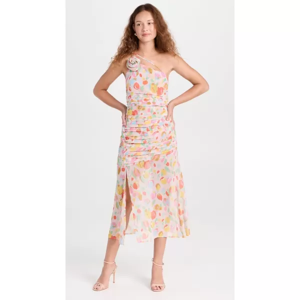 For Love amp Lemons Womens Desmona Midi DressMulti