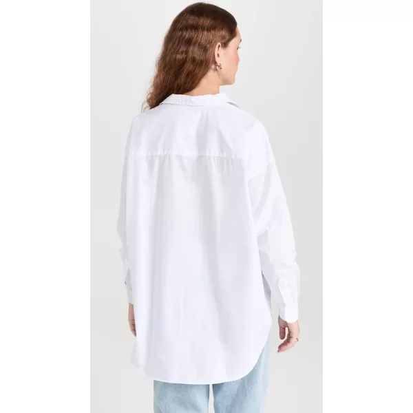 Frank amp Eileen Womens Shirley Oversized ButtonUp ShirtWhite