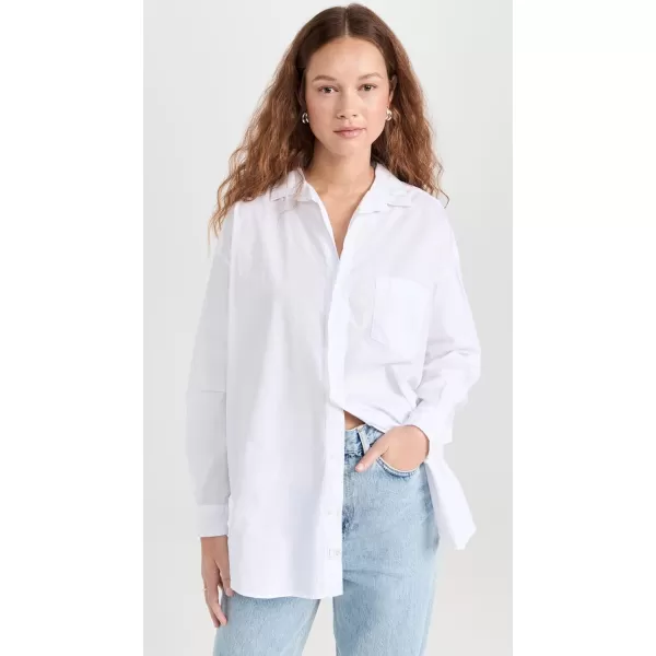 Frank amp Eileen Womens Shirley Oversized ButtonUp ShirtWhite