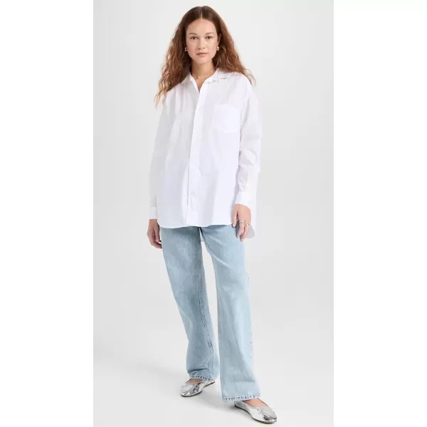 Frank amp Eileen Womens Shirley Oversized ButtonUp ShirtWhite