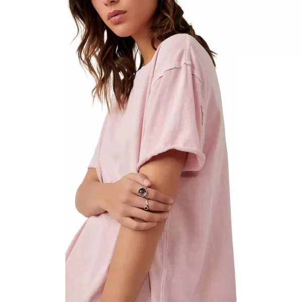 Free People Womens Nina TeeSilver Pink