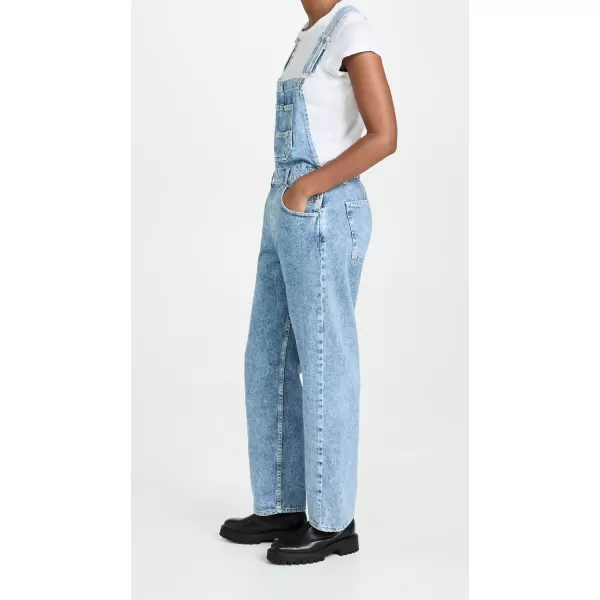 Free People Womens Ziggy Denim OverallsPowder Blue