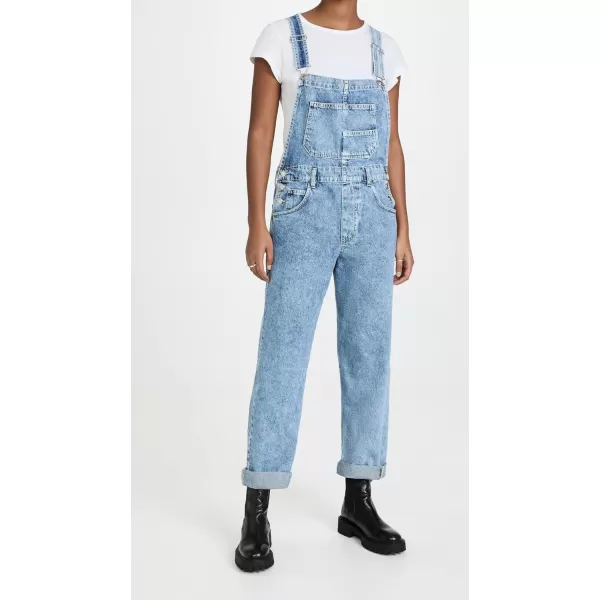 Free People Womens Ziggy Denim OverallsPowder Blue