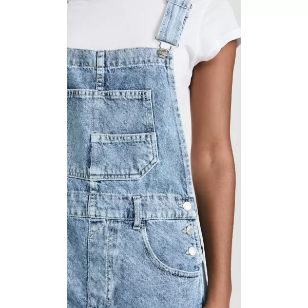 Free People Womens Ziggy Denim OverallsPowder Blue