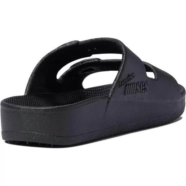 Freedom Moses Womens Moses Two Band SlidesBlack