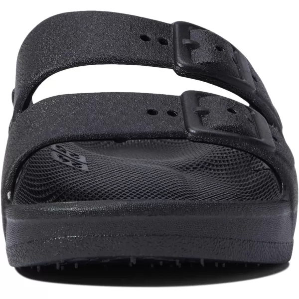 Freedom Moses Womens Moses Two Band SlidesBlack