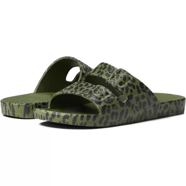 Freedom Moses Womens Moses Two Band SlidesLeo Cactus