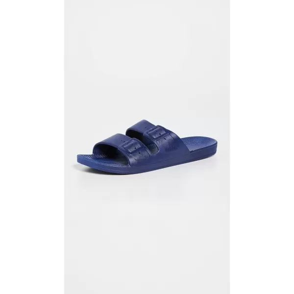 Freedom Moses Womens Moses Two Band SlidesNavy