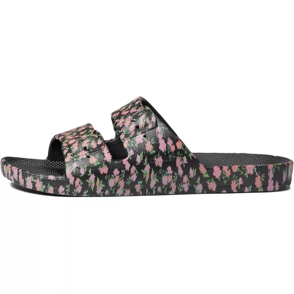 Freedom Moses Womens Moses Two Band SlidesPop Bloom