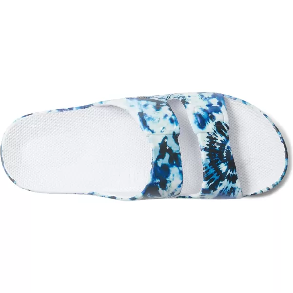 Freedom Moses Womens Moses Two Band SlidesWhite