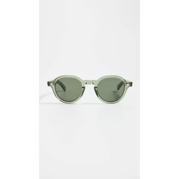 GARRETT LEIGHT Flipper SunglassesGreen