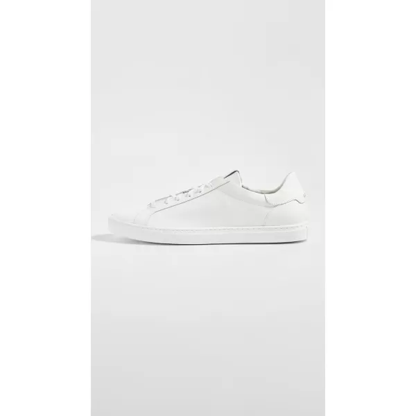 GREATS Mens Reign Low Top Leather SneakersBlanco