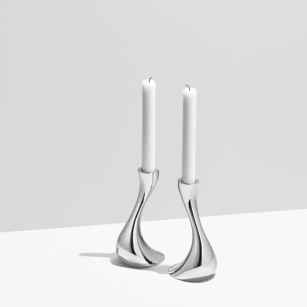 Georg Jensen Cobra Medium Candle Holder Set of 2Small