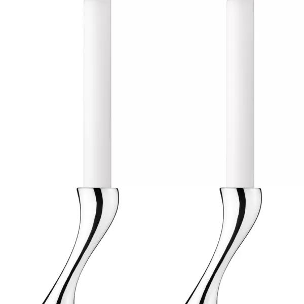 Georg Jensen Cobra Medium Candle Holder Set of 2Small