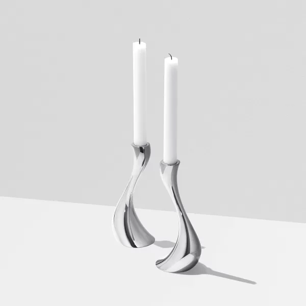 Georg Jensen Cobra Medium Candle Holder Set of 2ysm