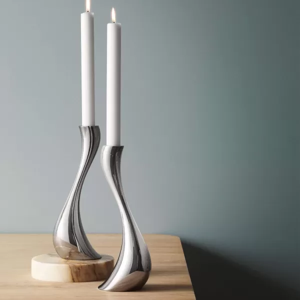 Georg Jensen Cobra Medium Candle Holder Set of 2ysm