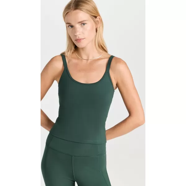 Girlfriend Collective Womens Gemma Scoop TankMoss