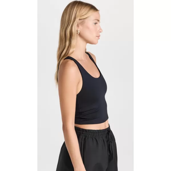 Girlfriend Collective Womens Luxe Bella Scoop TankBlack