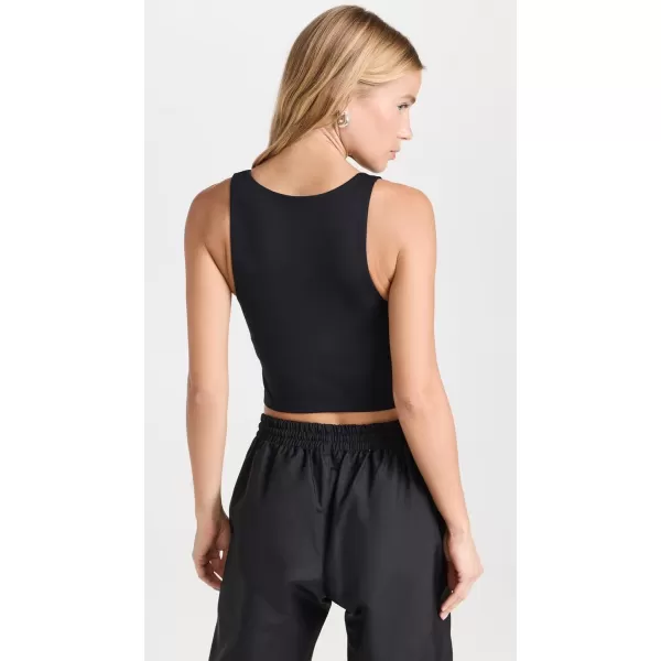 Girlfriend Collective Womens Luxe Bella Scoop TankBlack