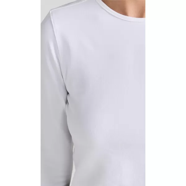 Girlfriend Collective Womens Reset Cropped Long Sleeve TeeWhite