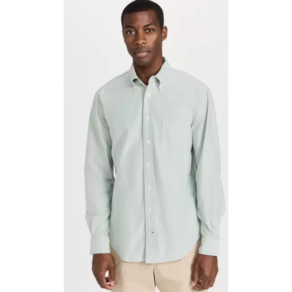 Gitman Vintage Mens Brushed Cotton Fall Oxford ShirtGreen