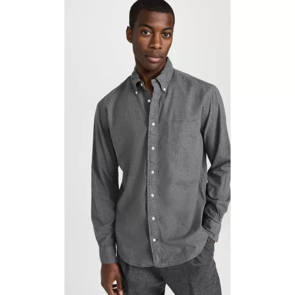 Gitman Vintage Mens Classic Cotton Flannel ShirtGrey