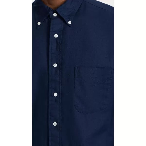 Gitman Vintage Mens Cotton Hapsack Button Down TopNavy