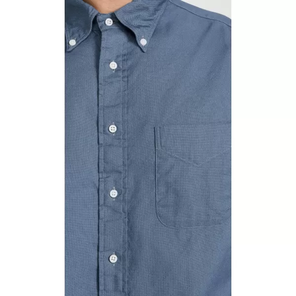 Gitman Vintage Mens Cotton Hapsack Button DownBlue