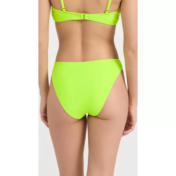 Good American Womens Better Bikini Cheeky BottomsElectric Lime002