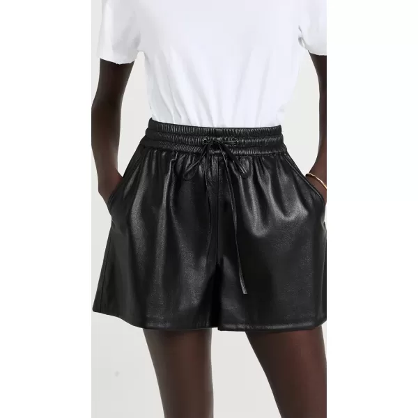 Good American Womens Better Than Leather ShortsBlack001