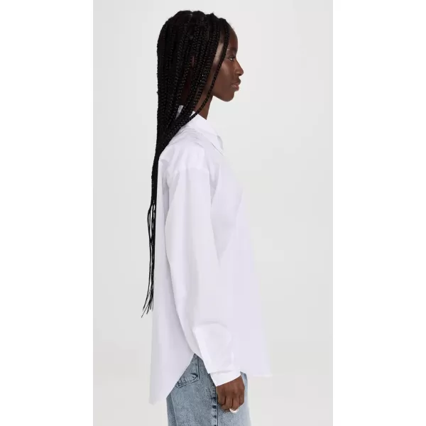 Good American Womens Button Down 20 ShirtWhite001