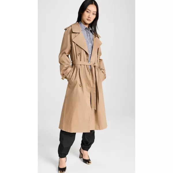 Good American Womens Chino Trench CoatGood Khaki001