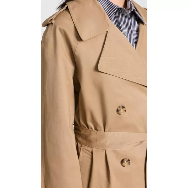 Good American Womens Chino Trench CoatGood Khaki001