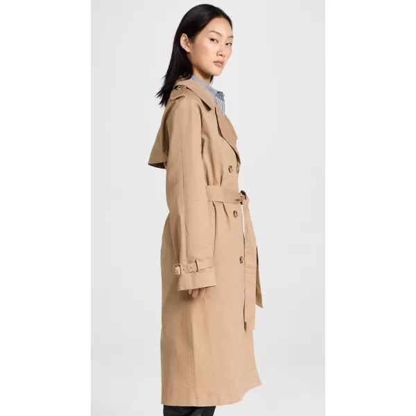 Good American Womens Chino Trench CoatGood Khaki001