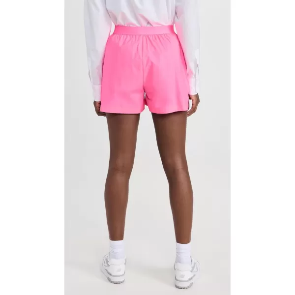 Good American Womens Coated Poplin Weekend ShortsKnockoutpink001