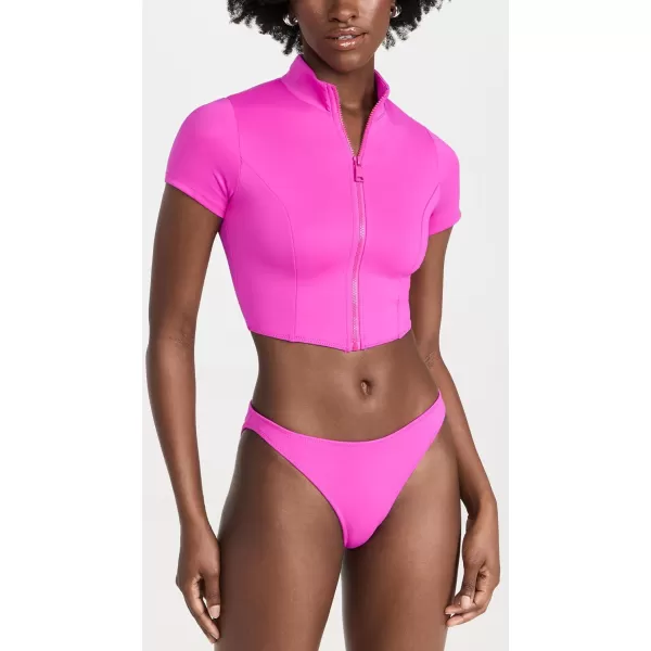 Good American Womens Compression Better BikiniFuchsia Pink001