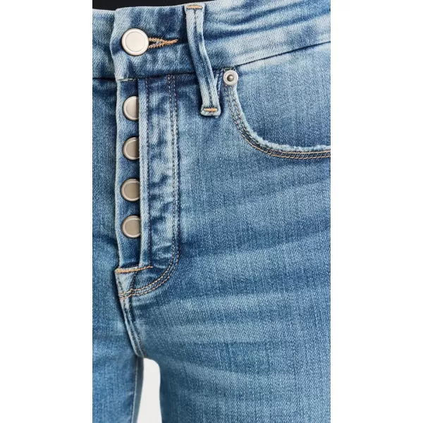 Good American Womens Good Legs Crop Partial Exposed Button Fly JeansIndigo564