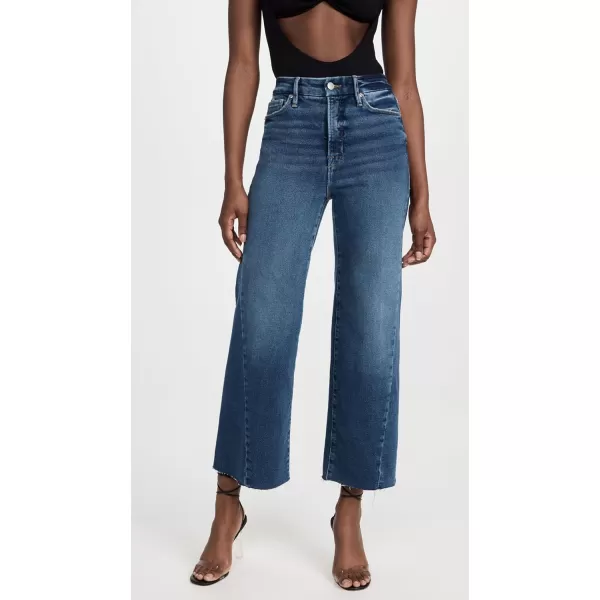 Good American Womens Good Waist Palazzo Crop JeansIndigo394