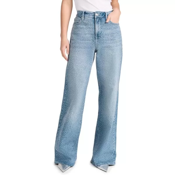 Good American Womens Relaxed Crystal JeansIndigo592